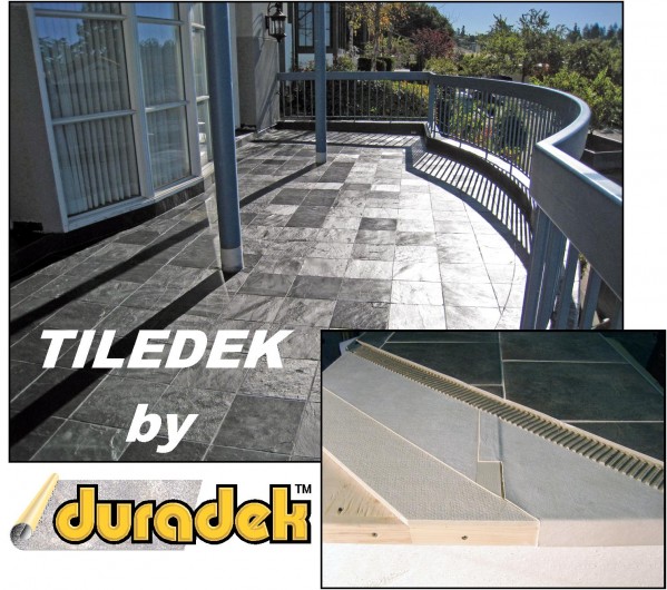Tiledek Image with Duradek Logo