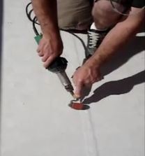 Cap (heat) welding Duradek Ultra Tiledek