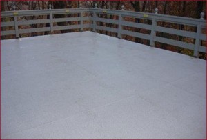Roofdeck with Duradek PVC waterproofing