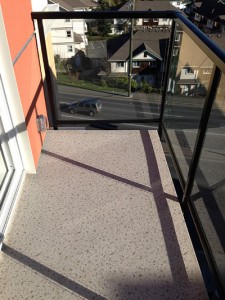 Duradek Ultra Taupe Chip on a Balcony by Victoria Deck