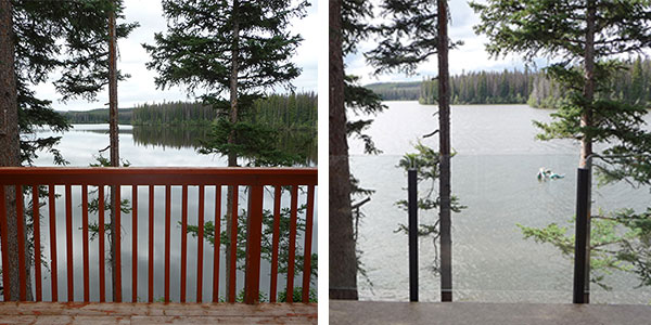 Railing Replacement Before and After from Duradek