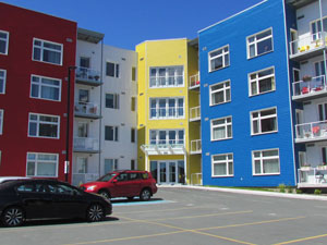 multi-family homes with Duradek protected balconies.