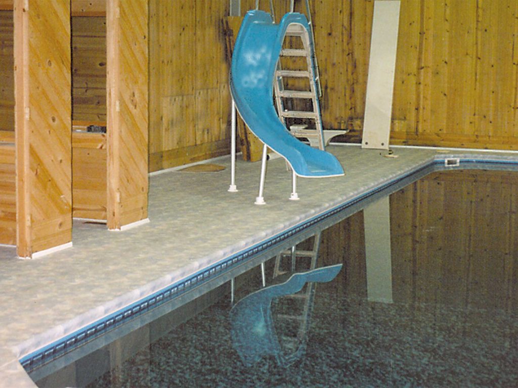 Duradek Vinyl Decking on Indoor Pool Surround