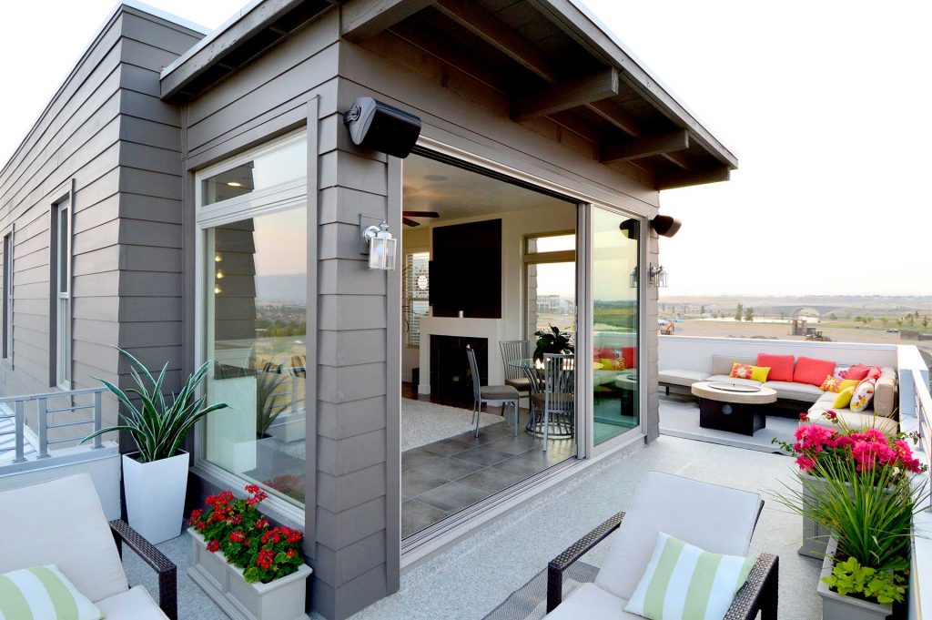 Luxury Roof Deck by Sego Homes with Duradek Heritage Agate