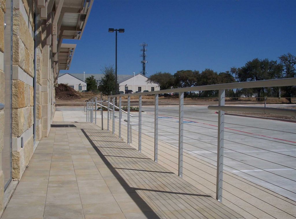 Cable Railing System Guardrail at Walkway