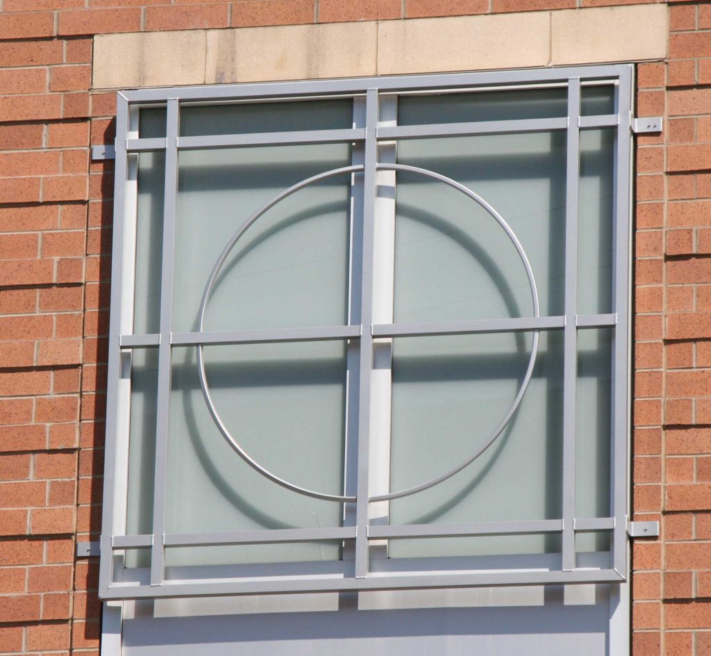 Custom Aluminum Exterior Design Element for Window Security