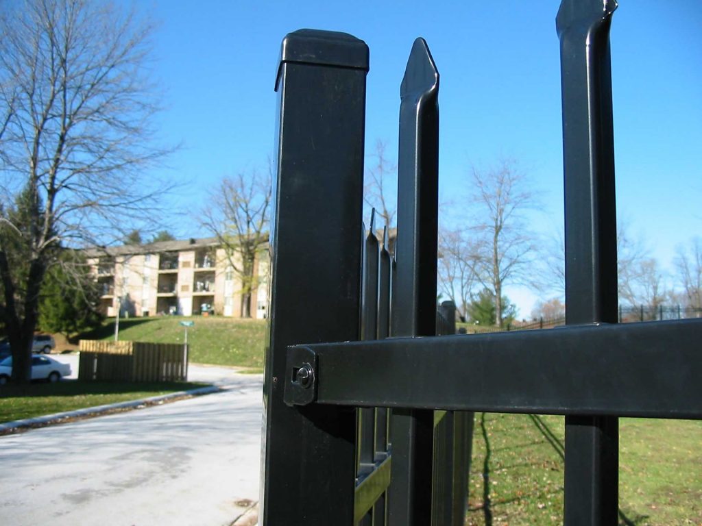 Custom Black Picket Aluminum Fence
