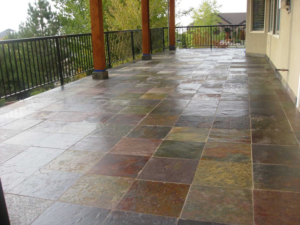 Elevated Deck Surfaced with Tile and waterproofed with Tiledek