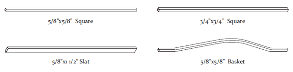 Durarail standard railing picket options
