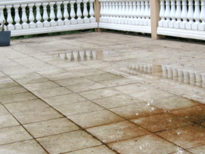 avoid leaky tile decks - ponding water