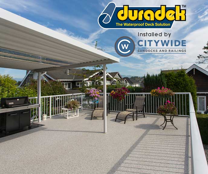 Duradek vinyl deck by Citywide Sundecks