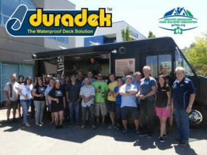 The team at Duradek Canada Ltd. with office staff and local installers for Taste of Heaven Food Truck