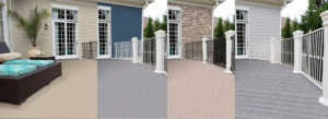 Deck Makover with 4 options from Dek Vision by Duradek Vinyl Deck and Railings