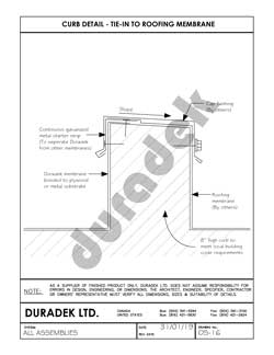 Duradek Detail Drawing OS-16 for Outside Perimeter on Vinyl Decks