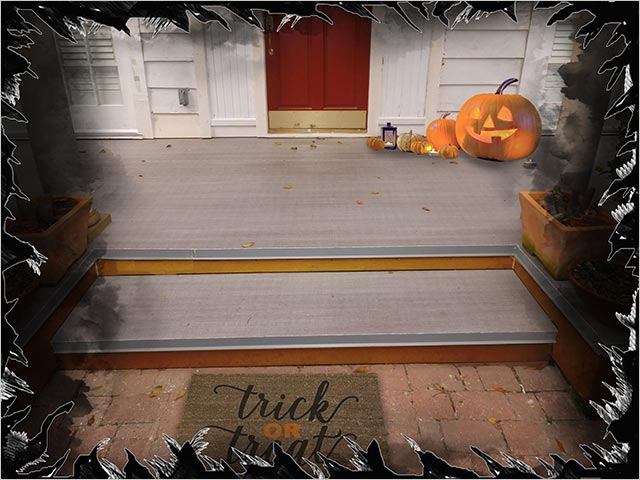 Front Porch Halloween Theme