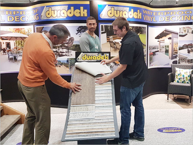 Duradek booth at the Vancouver Fall Home Show 2018