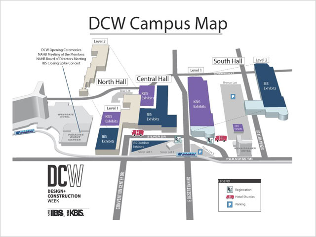 IBS 2020 - Design & Construction Week Campus Map - Las Vegas Convention Center Map