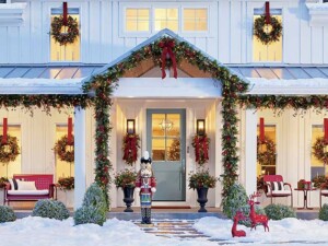 Christmas porch from grandin road blog