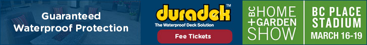 Free registration to the BC Home & Garden Show from Duradek
