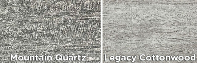 Duradek vinyl decking new colors for 2022 - Mountain Quartz and Legacy Cottonwood