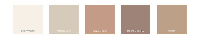 Behr 2021 Color Trends - The Casual Comfort Palette